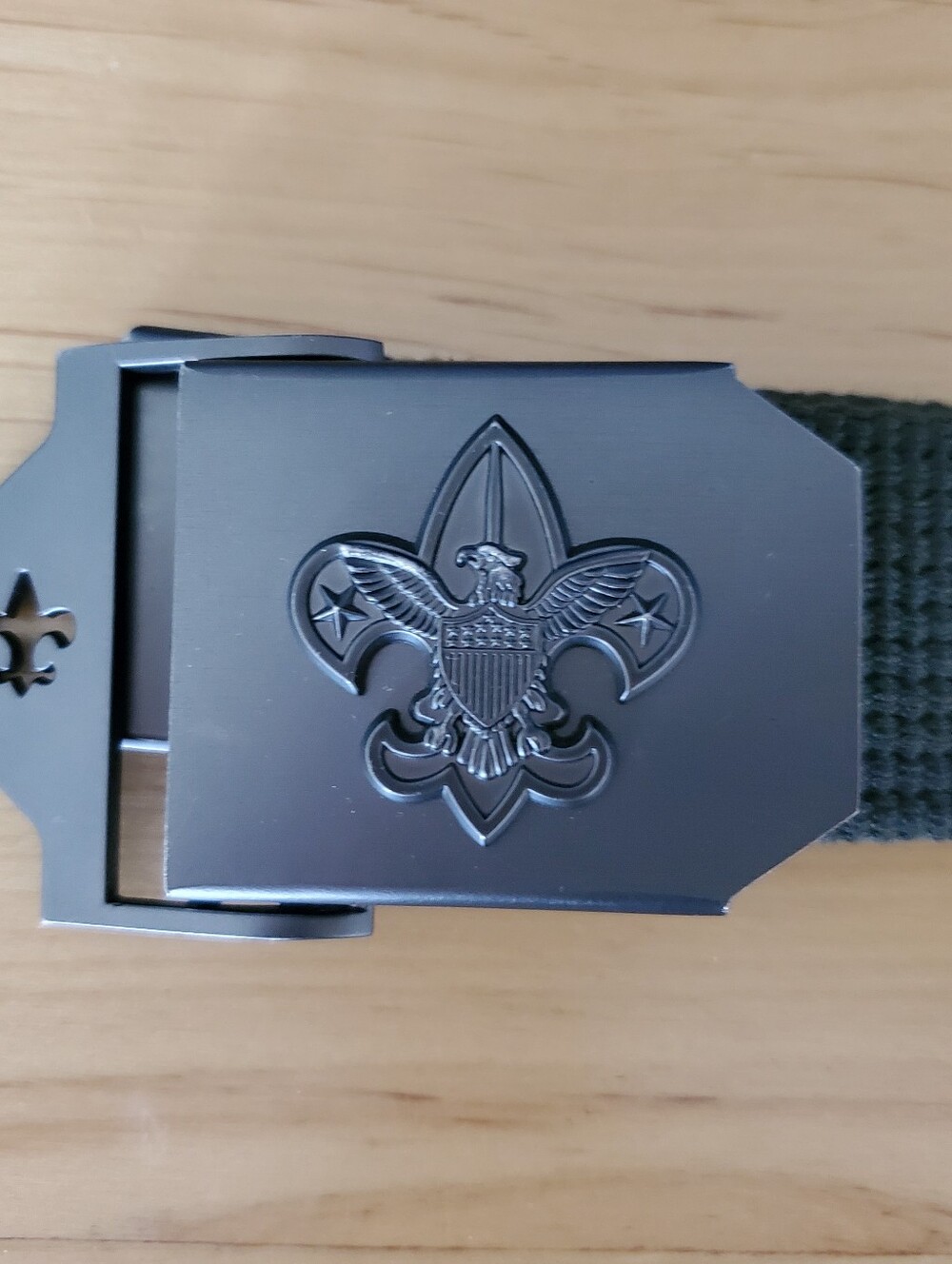 Boy Scouts of America Uniform Belt 42 inches, Dark Green, Logo on Buckle